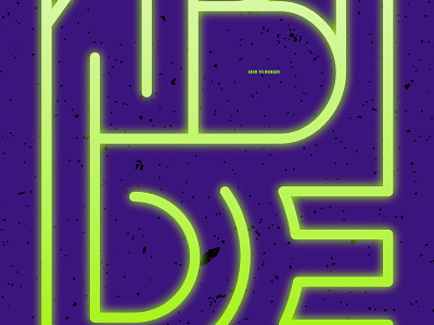 Abide Summer Camp branding illustration poster vector