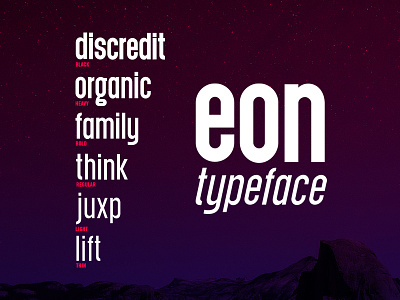 Eon typeface font lettering type typeface vector