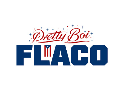 Pretty Boi Flaco boxing custom hand lettering lettering logo typography