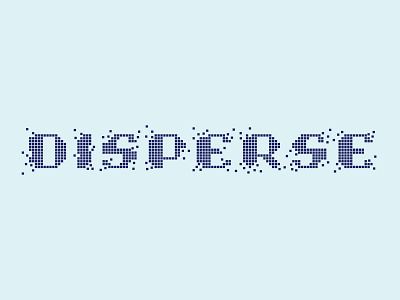 Disperse Typeface custom font illustration lettering typeface typography vector wordmark