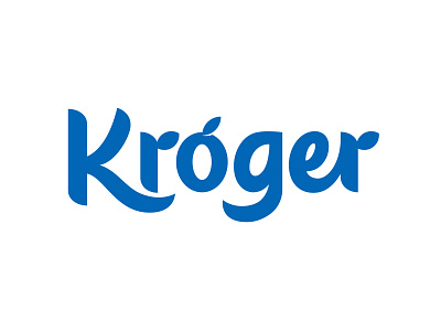 Kroger Revamp custom lettering fresh grocery kroger lettering logo produce vector wordmark
