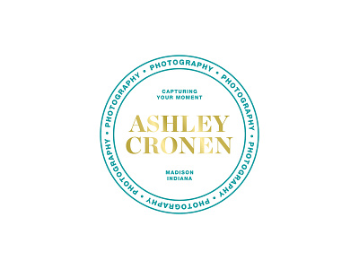 Ashley Cronen Concept Three branding corporate identity logo minimal photography stamp vector watermark