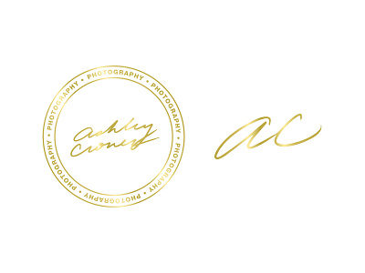Ashley Cronen Secondary Mark branding corporate custom custom lettering hand lettering identity lettering logo photography typeface vector