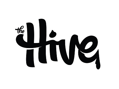 The Hive agency custom lettering custom type design illustration lettering logo logomark typography vector wordmark