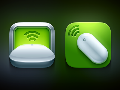 Rejected Icons apple frame green icon ios metal mobile mouse wifi