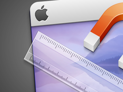 Sneak Peek icon lion mac magnet ruler window