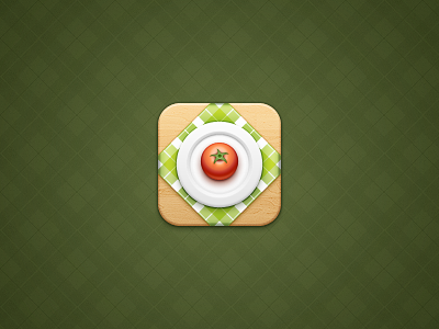 Restaurant iOS food ios plate restaurant tomato wood