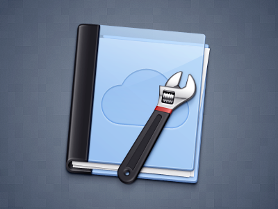 CMS Icon cloud cms folder wrench