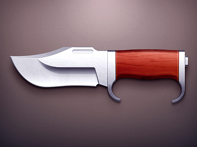 Hunter Knife knife metal wood