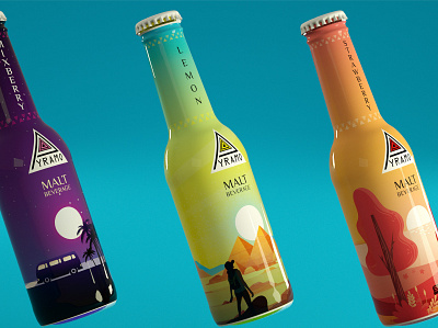 Pyramo Beverage 3d visual branding design flat illustrator logo packaging packaging design product design shrinking