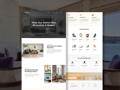 Forniture Landing Page design figma graphic design ui ux web web design