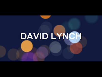 David Lynch black branding design director halo hazy illustration movie plant poster typography