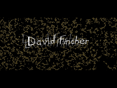 David Ficher black branding design director illustration movie plant poster typography