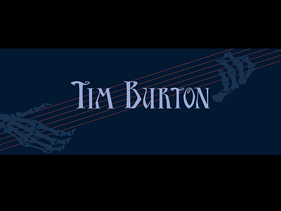 Tim Burton branding director ghost graphic design illustration logo movie plant typography