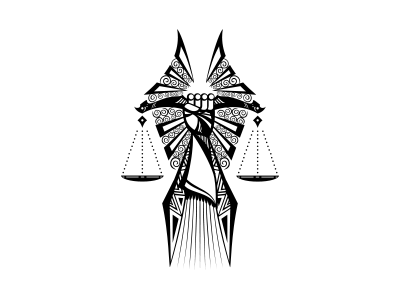 Justice illustration justice law power war