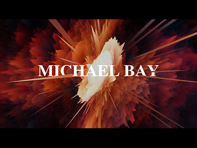 Michael Bay design illustration logo movie plant typography