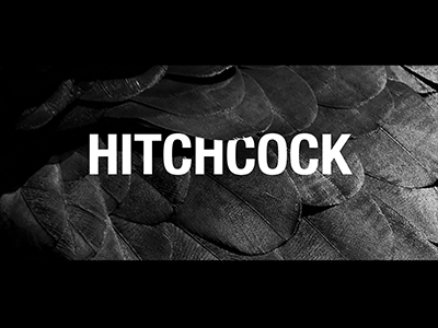 Hitchcock black branding design film illustration logo movie plant typography