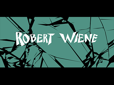 Robert Wiene black branding design illustration logo movie plant typography
