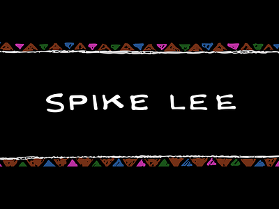 Spike Lee black branding design director illustration logo movie plant typography