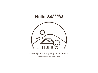 Greetings from Majalengka, ID flat illustration indonesia line illustration majalengka