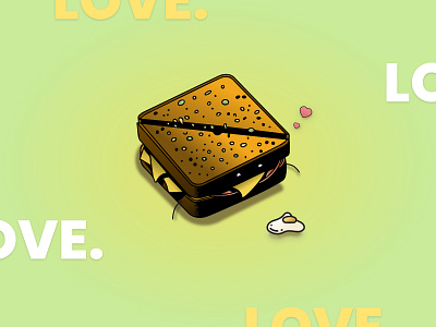 Food Love branding icon illustration ux vector