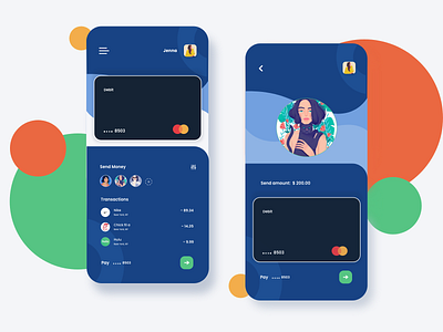 Payment App Concept adobe xd app app design design illustration illustrator minimal ui ux vector