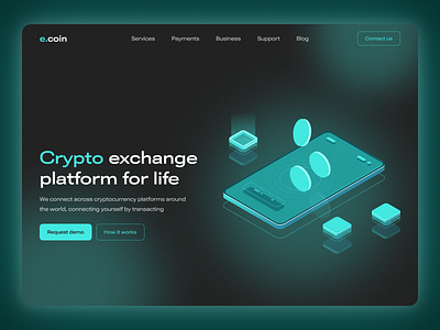 crypto exchange platform concept design figma ui ux