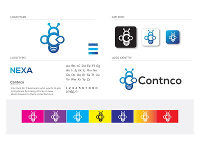 Contnco Branding logo design abstract app app icon bee logo brand identity branding branding agency c letter c letter logo creative gradient letter logo letter logo design logo logo design logo designer logo mark