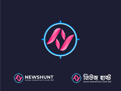 NewsHunt Logo Design