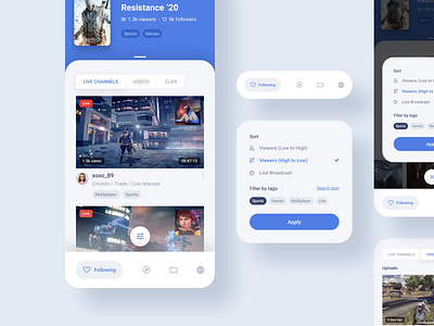 Twitch App Redesign Exploration