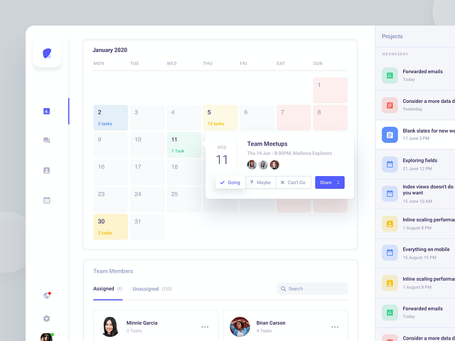 Task Management Web Application by Pentaclay on Dribbble