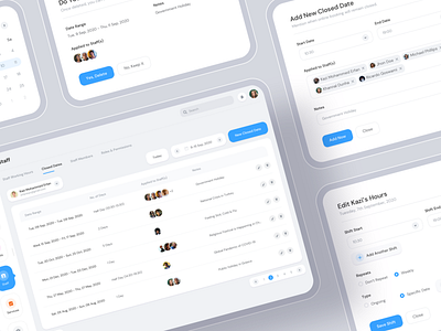 Appointment Booking Software System - Famkin applied appointment appointment booking appointments assigned booking booking app booking system calendar center stage components dashboad date dialog box modal popups symbol ucd user experience ux designer