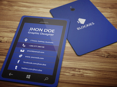 Exclusive Smart Phone Business Card