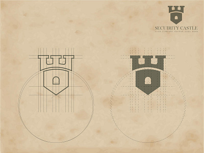 Geometric Castle Logo Template