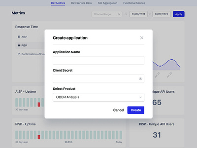 API Analytics Dashboard - UX/UI analytics api api analytics api usage app dashboard data data usage design downtime fintech landing page monitoring product report softwae ui uptime ux website