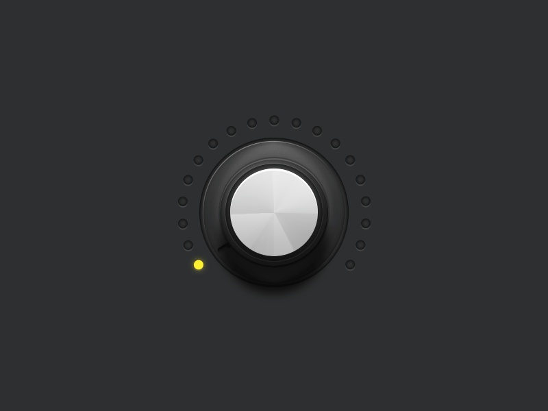 Rotating Knob (Volume Up/Down) android animation down gif ios knob motion music professional sound up volume