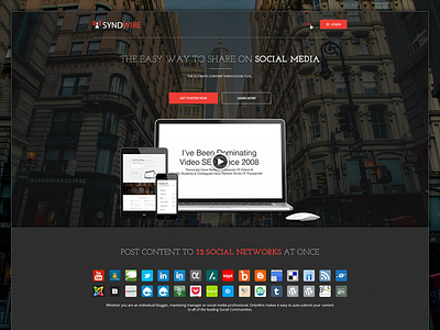 Syndwire - Sales Page bootstrap dashboard envato landing page mobile software theme themeforest ui ux web website