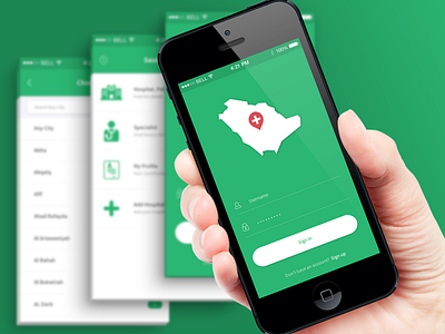Saudi Hospitals Directory - IOS app bootstrap dashboard envato ios material mobile themeforest ui ux web website