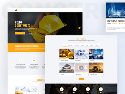 Construction Firm Website Concept architecture html5 building company html building materials construction business html5 construction portfolio construction template contractor electrician html handyman services html industry responsive painter artist plumber