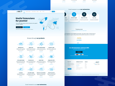 SaaS Landing Page - Website app concept extension icon joomla map product saas software structure website workflow