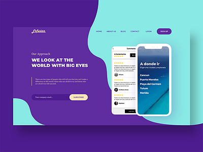 Landing Page Exploration app bundle header heading hero iphonex landing product sketch ui ux website