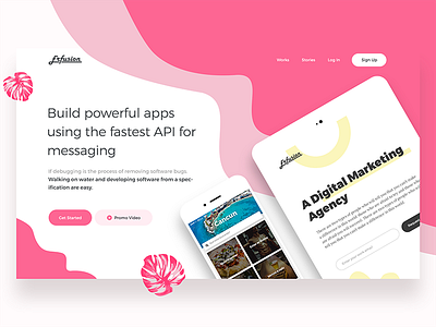 #Exploration | Landing Page UI Kit app banner header hero header kit landing landing page resource ui ux web design website