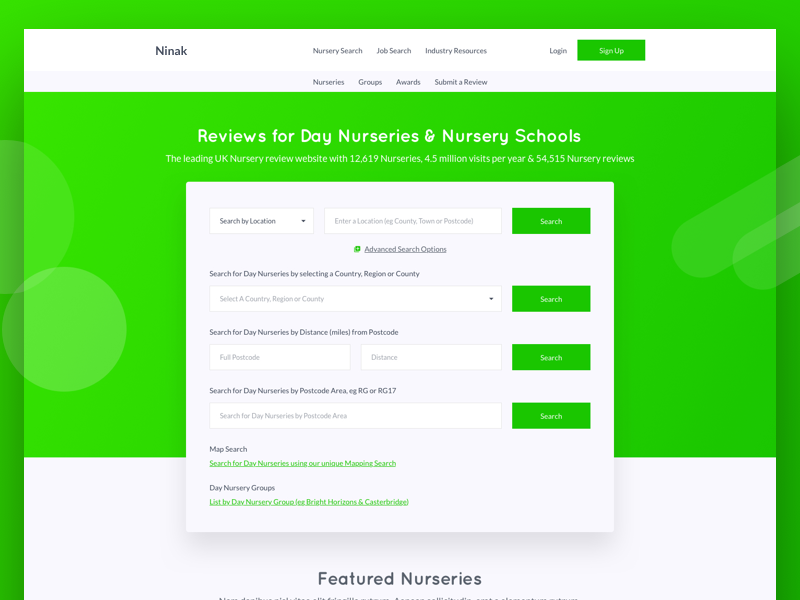 Day Nurseries & Nursery Schools Advanced Search Options by Pentaclay on ...