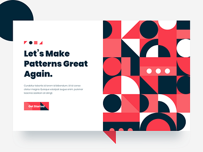 Patterns - Landing Page Exploration by Erfan | Ernad Studio on Dribbble