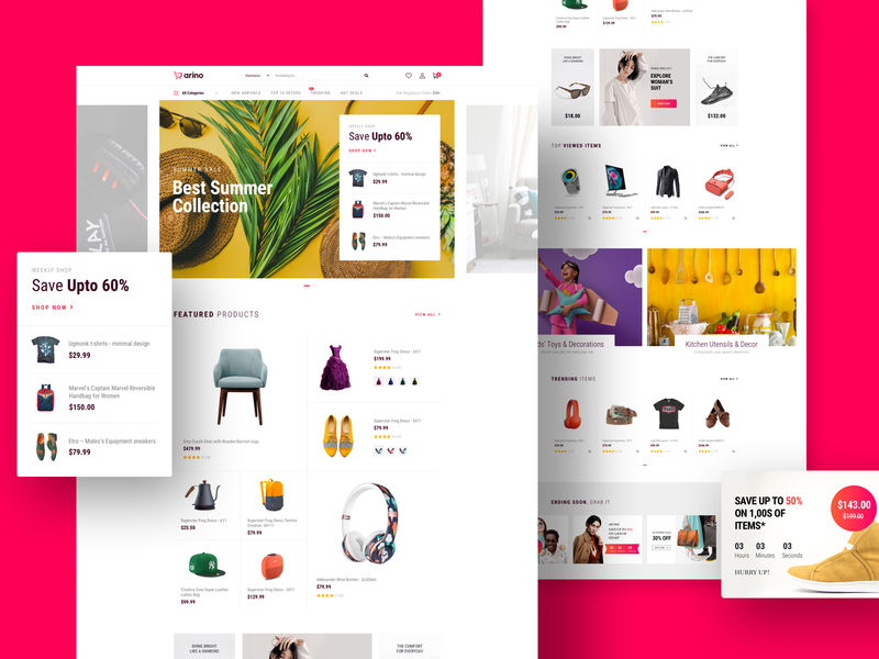 Arino - Joomla eCommerce Template cart ecommerce electronics furniture joomla product product details shop shopping cart template theme website