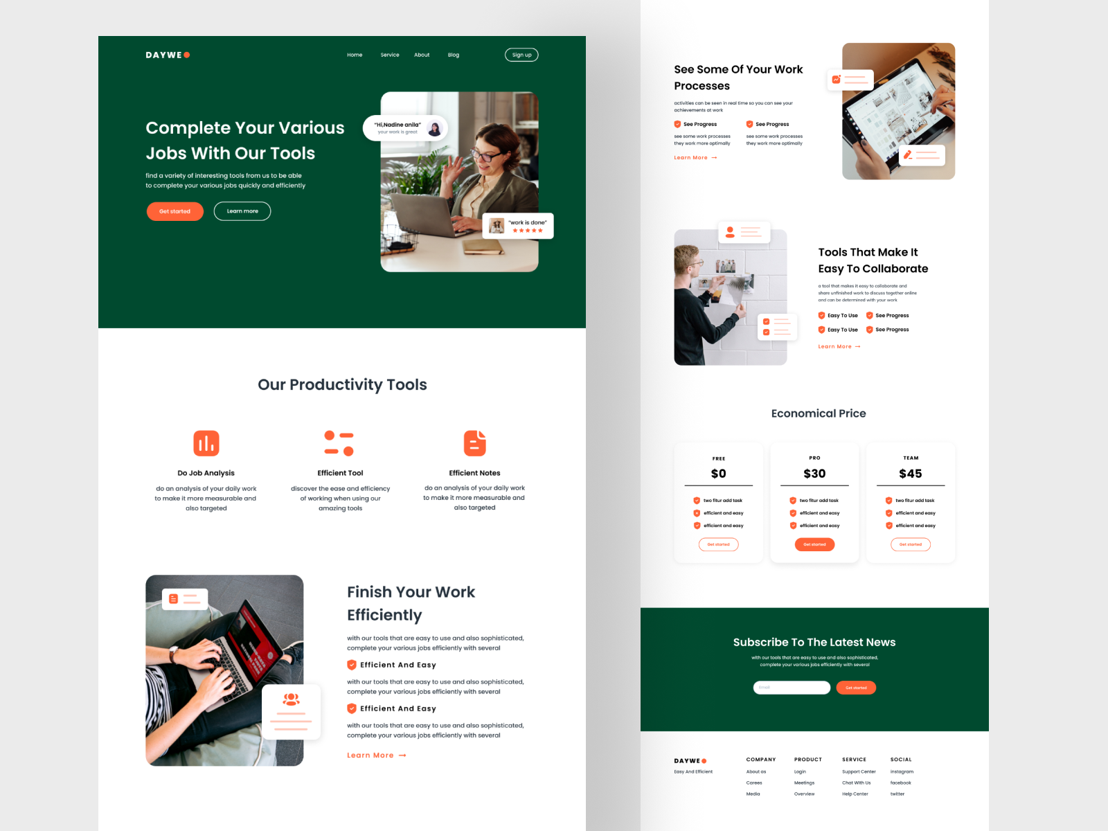 Landing page management tool work by Iman Abdul on Dribbble