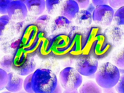 Fresh fresh fruit green photoshop purple thirsty typography urban yellow
