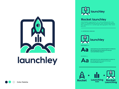 Rocket Launcher brand brand branding identity branding clever clever smart modern design fast graphic design graphic designer logo design mark logomark brandmark rocket tecnology