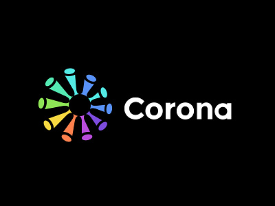 Logo concept for corona virus
