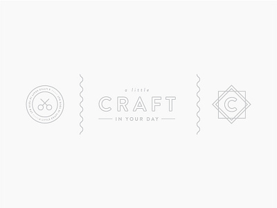 Logo Marks | A Little Craft In Your Day blog blogger brand branding craft crafter identity logo design scissors stamp mark